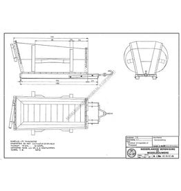 MBT Schotwal- of trogslede uit Texel - Bouwtekening Schaal 1 : N/A (40.36.028)