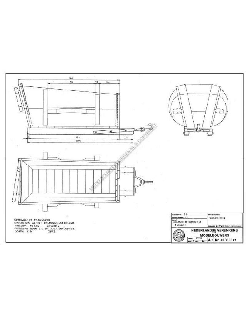 NVM 40.36.028 Schotwal- of trogslede uit Texel