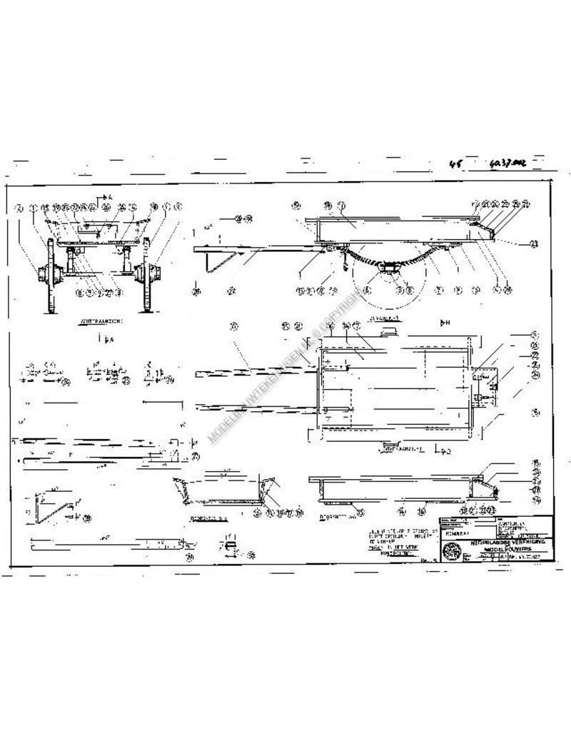 MBT Hondenkar - Bouwtekening Schaal 1 : 8 (40.37.002)
