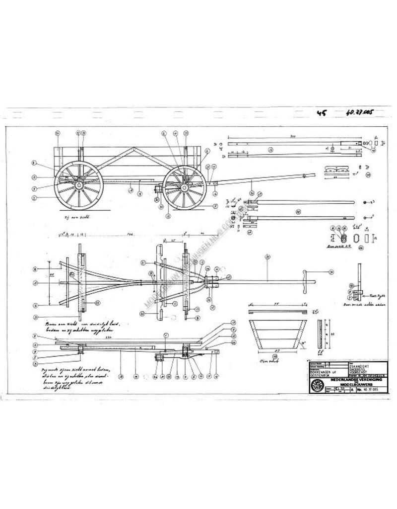 MBT Österreichischer Bockwagen - Bauzeichnung Maßstab 1 : 8 (40.37.005)