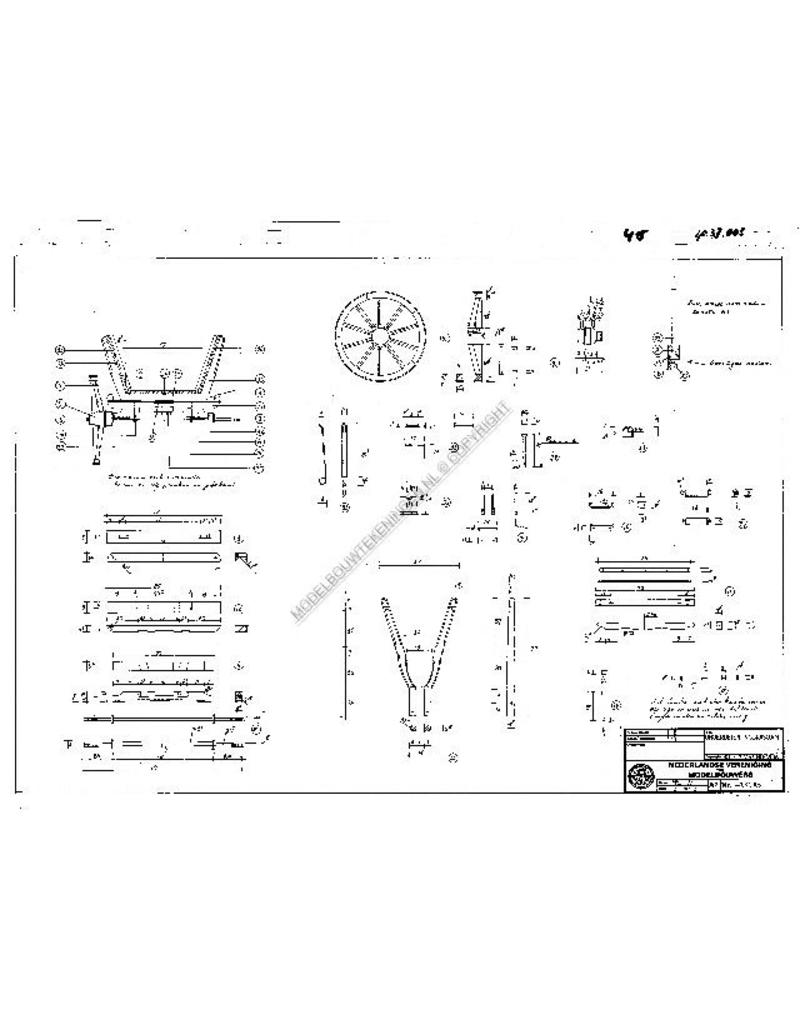 MBT Oostenrijkse bokkenwagen - Bouwtekening Schaal 1 : 8 (40.37.005)
