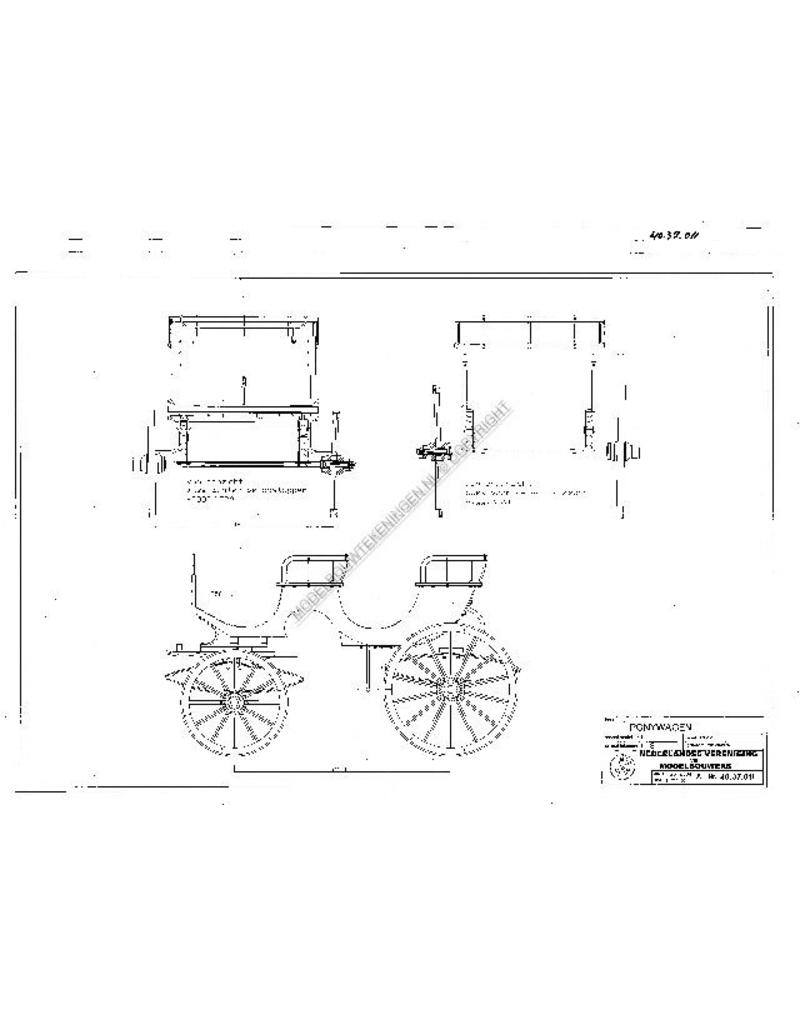 MBT Ponywagen - Bouwtekening Schaal 1 : 8 (40.37.011)