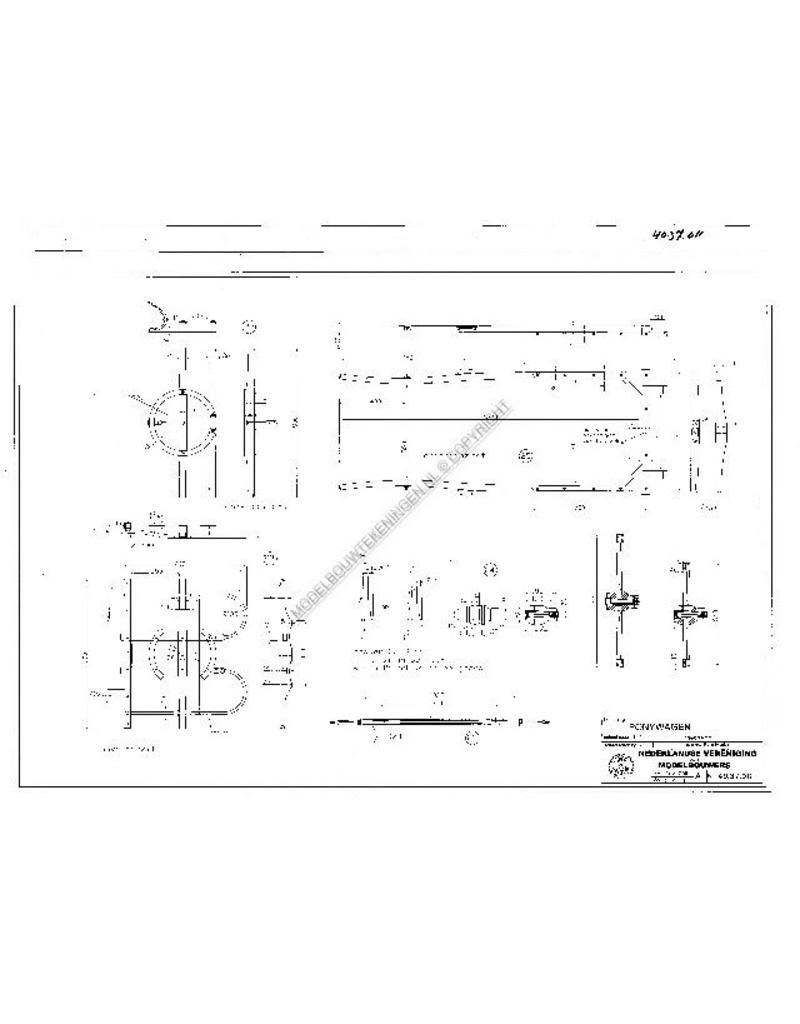 MBT Ponywagen - Bouwtekening Schaal 1 : 8 (40.37.011)