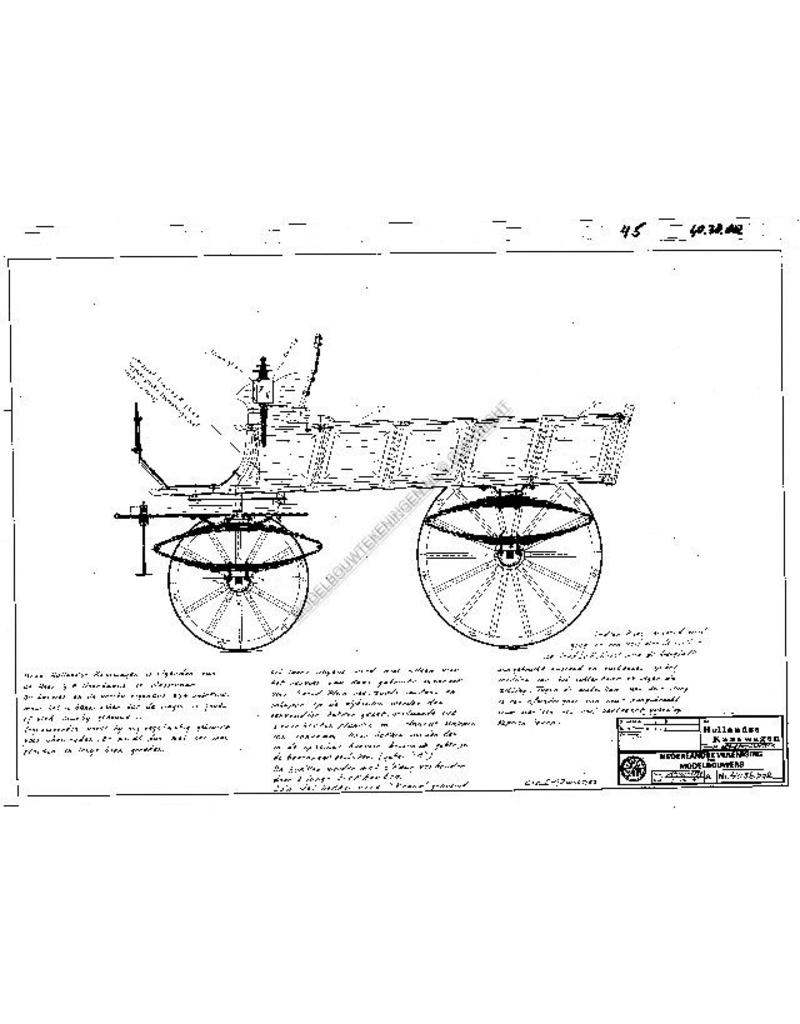 MBT Hollandse kaaswagen - Bouwtekening Schaal 1 : 8 (40.38.002)