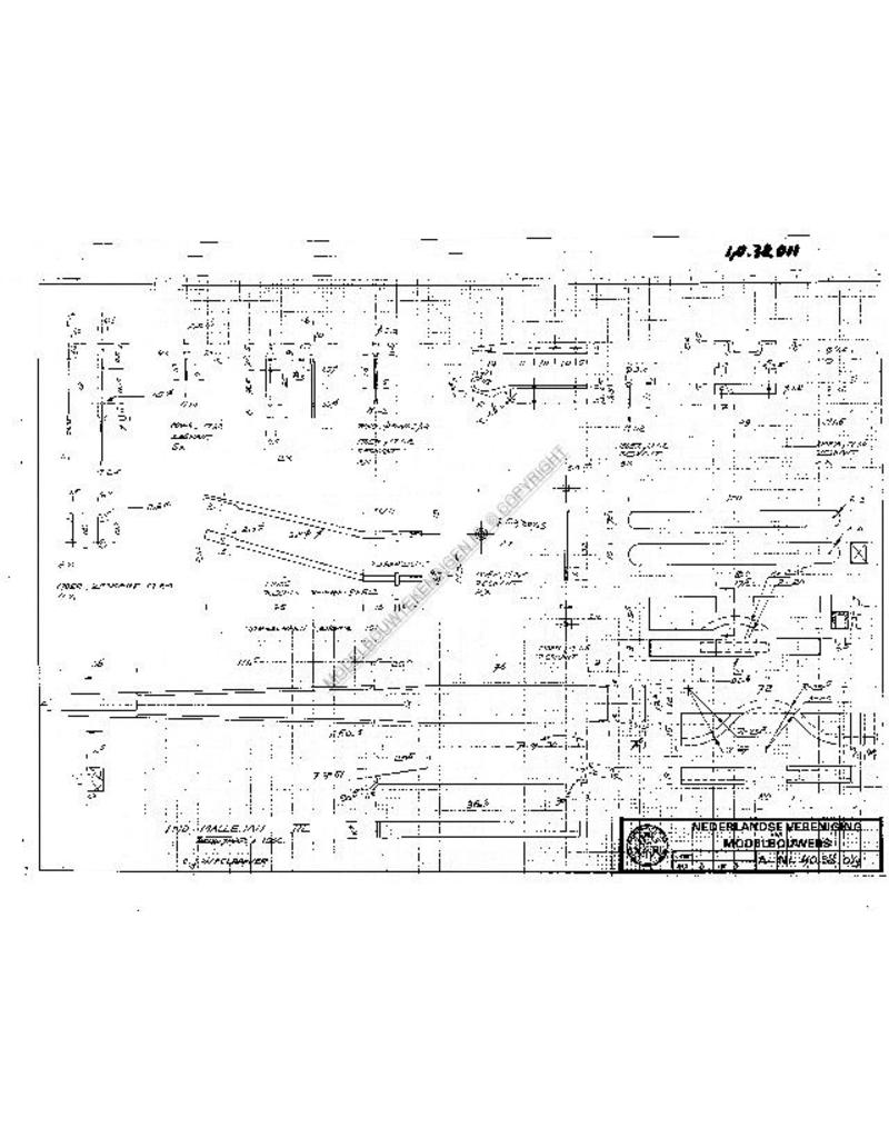 MBT Niederländischer Schemelwagen, um 1900 - Bauzeichnung Maßstab 1 : 10 (40.38.011)