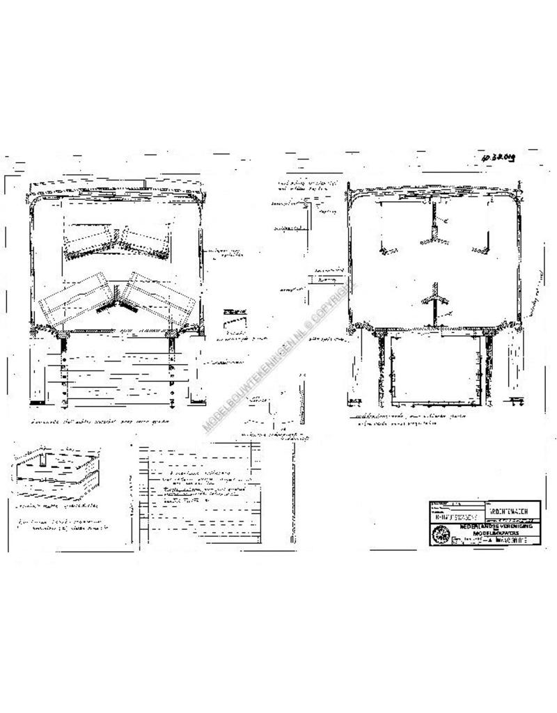 MBT Groentenwagen - Bouwtekening Schaal 1 : 8 (40.38.019)