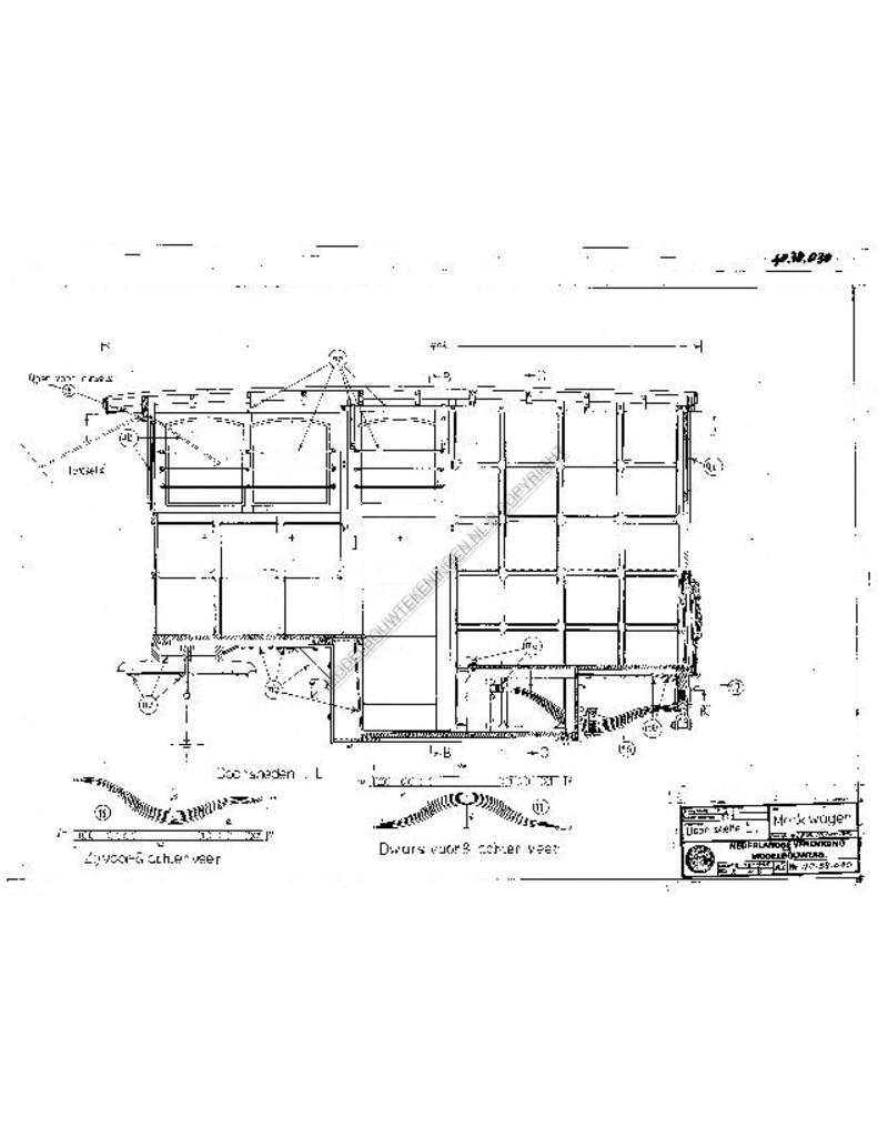 MBT Amerikaanse melkwagen - Bouwtekening Schaal 1 : 8 (40.38.030)