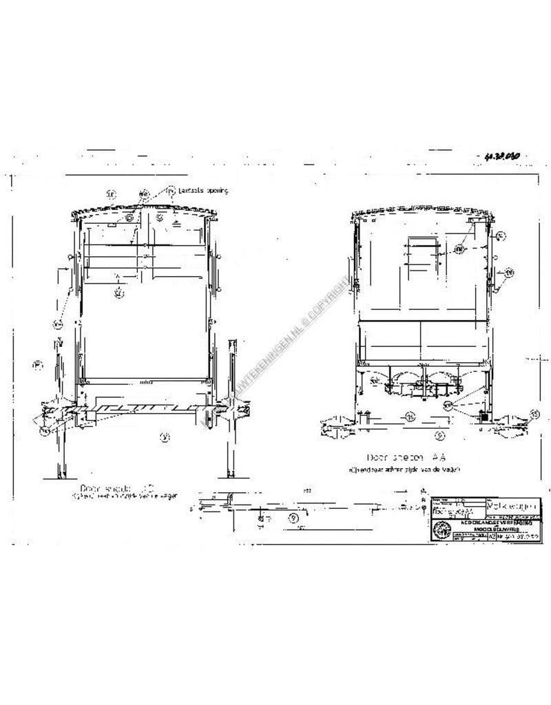 MBT Amerikaanse melkwagen - Bouwtekening Schaal 1 : 8 (40.38.030)