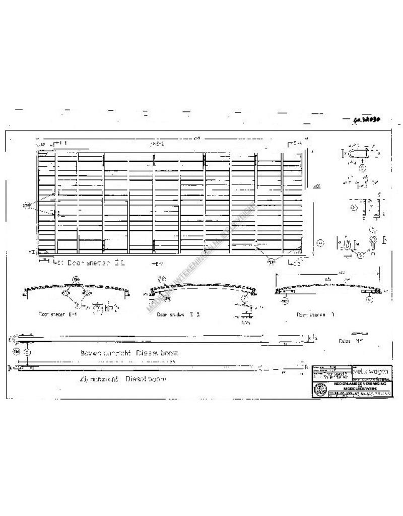 MBT Amerikaanse melkwagen - Bouwtekening Schaal 1 : 8 (40.38.030)