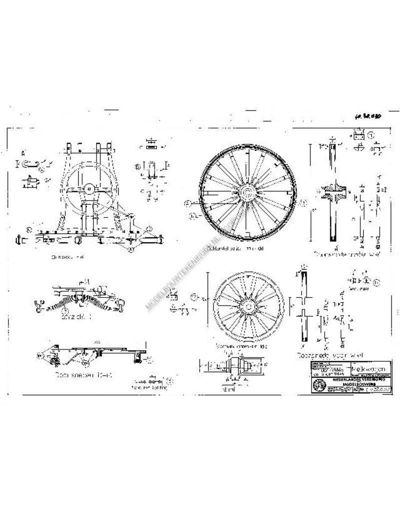 MBT Amerikaanse melkwagen - Bouwtekening Schaal 1 : 8 (40.38.030)