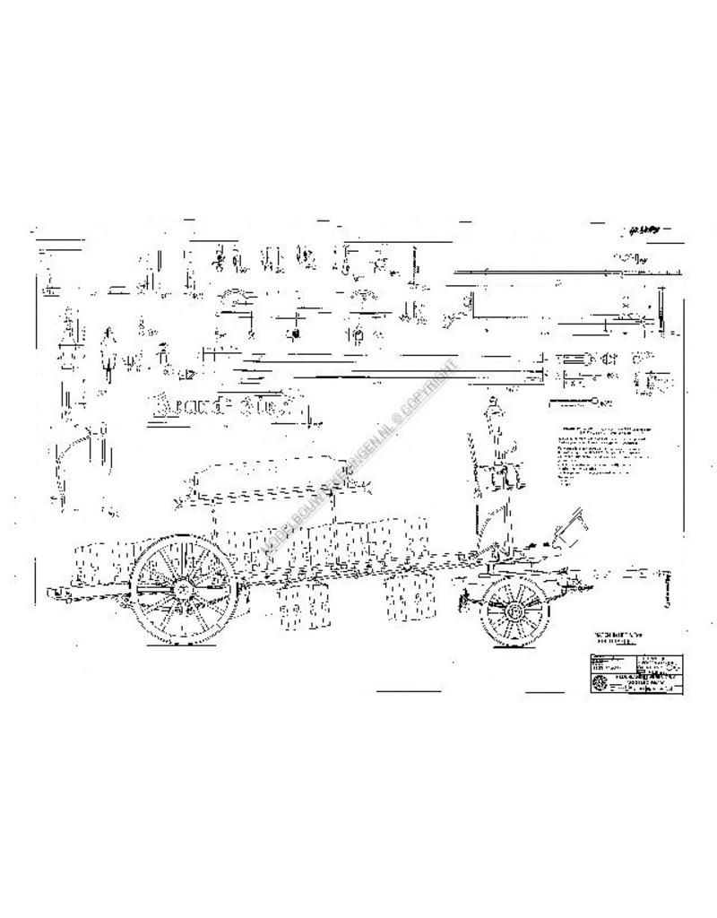 MBT Brand's bierwagen - Bouwtekening Schaal 1 : 8 (40.38.031)