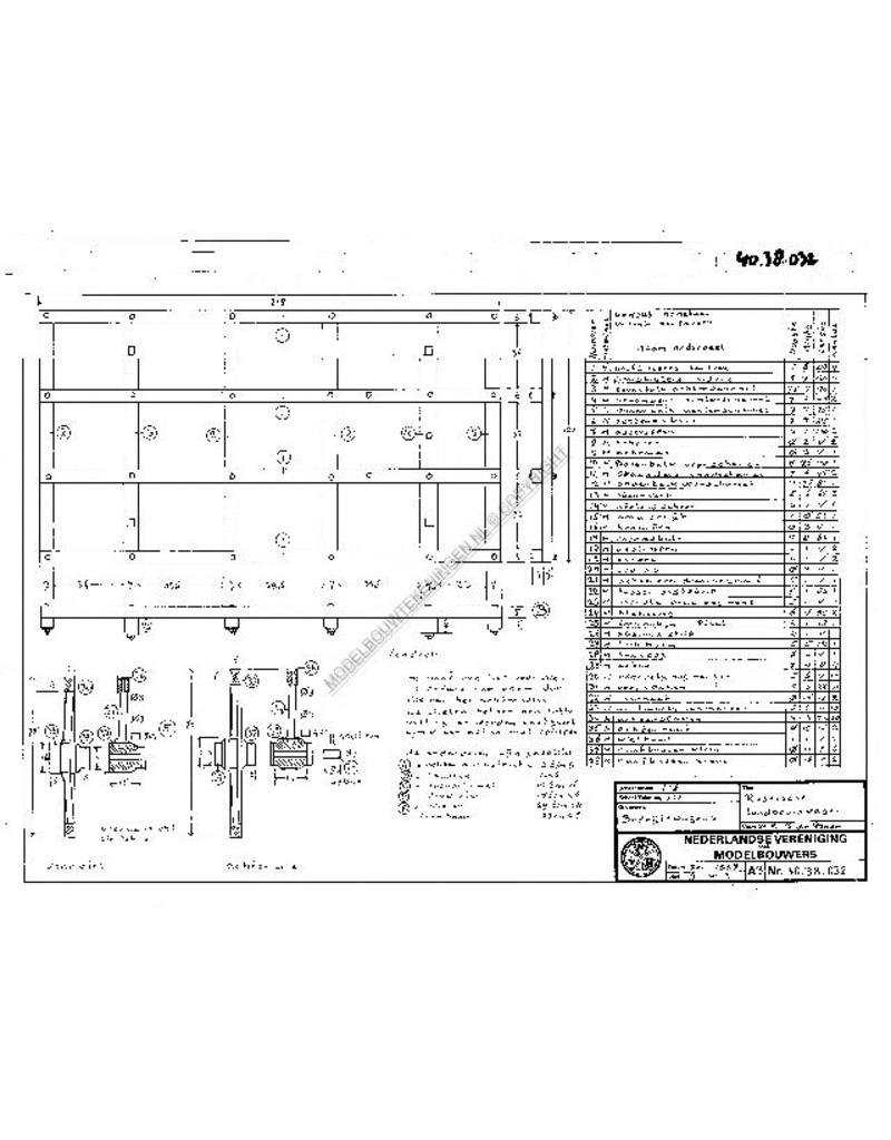 MBT Russische landbouwwagen - Bouwtekening Schaal 1 : 8 (40.38.032)