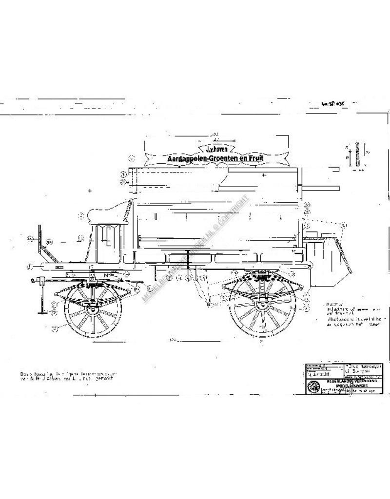 MBT Gemüsewagen aus Blaricum - Bauzeichnung Maßstab 1 : 8 (40.38.035)