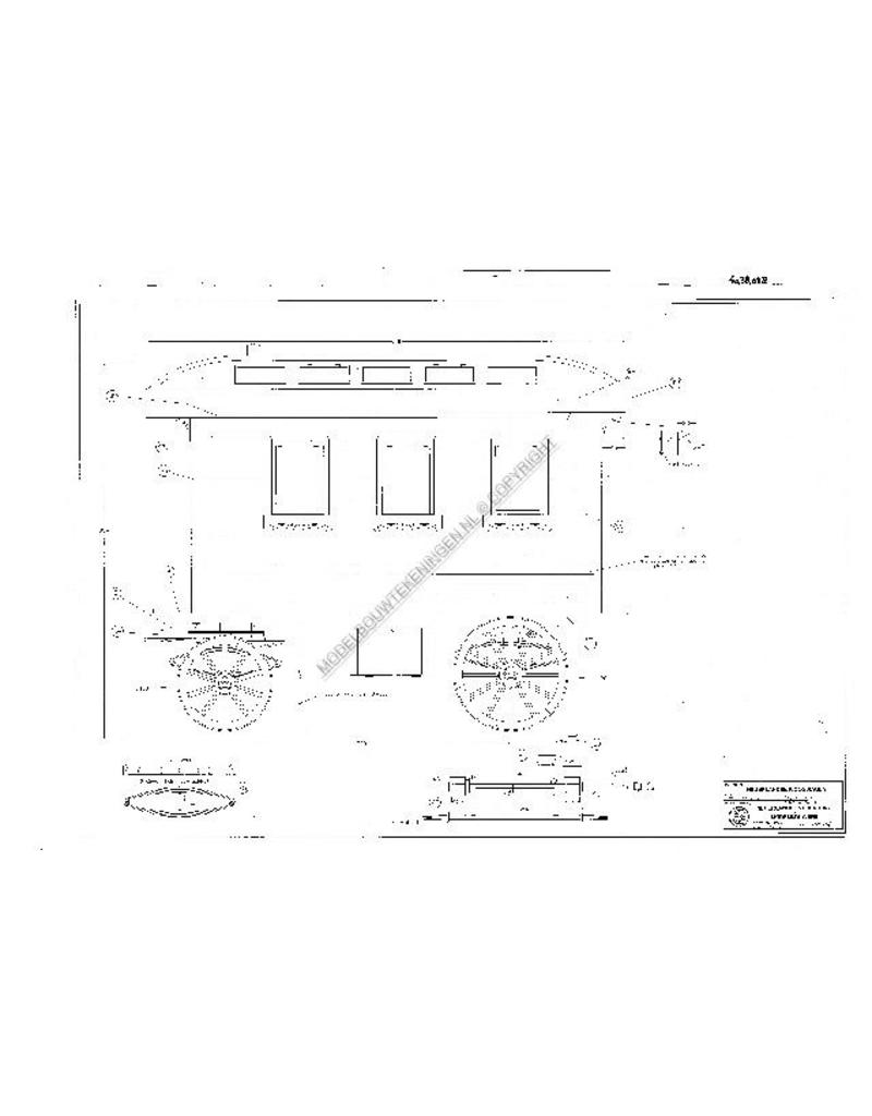 MBT Hollandse woonwagen - Bouwtekening Schaal 1 : 8 (40.38.038)