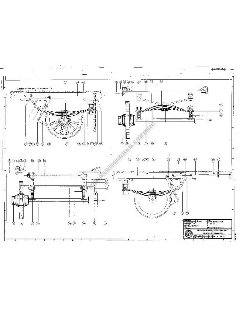 MBT Bedrijfswagen "van Gend en Loos" - Bouwtekening Schaal 1 : 8 (40.38.041)