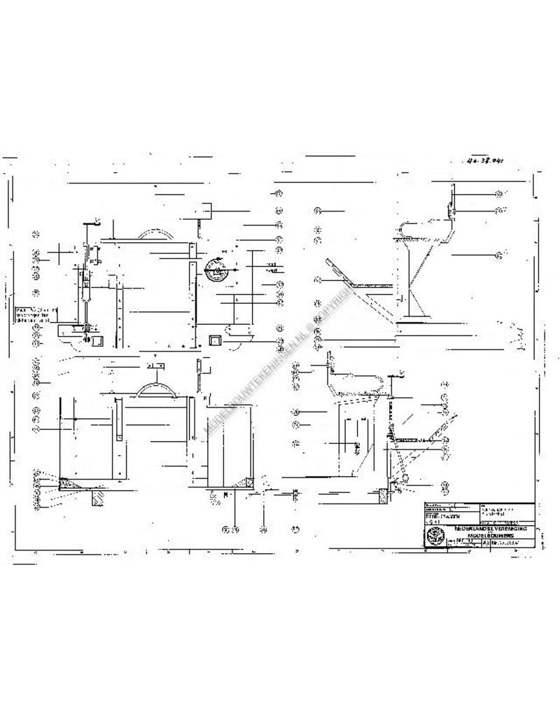 MBT Bedrijfswagen "van Gend en Loos" - Bouwtekening Schaal 1 : 8 (40.38.041)