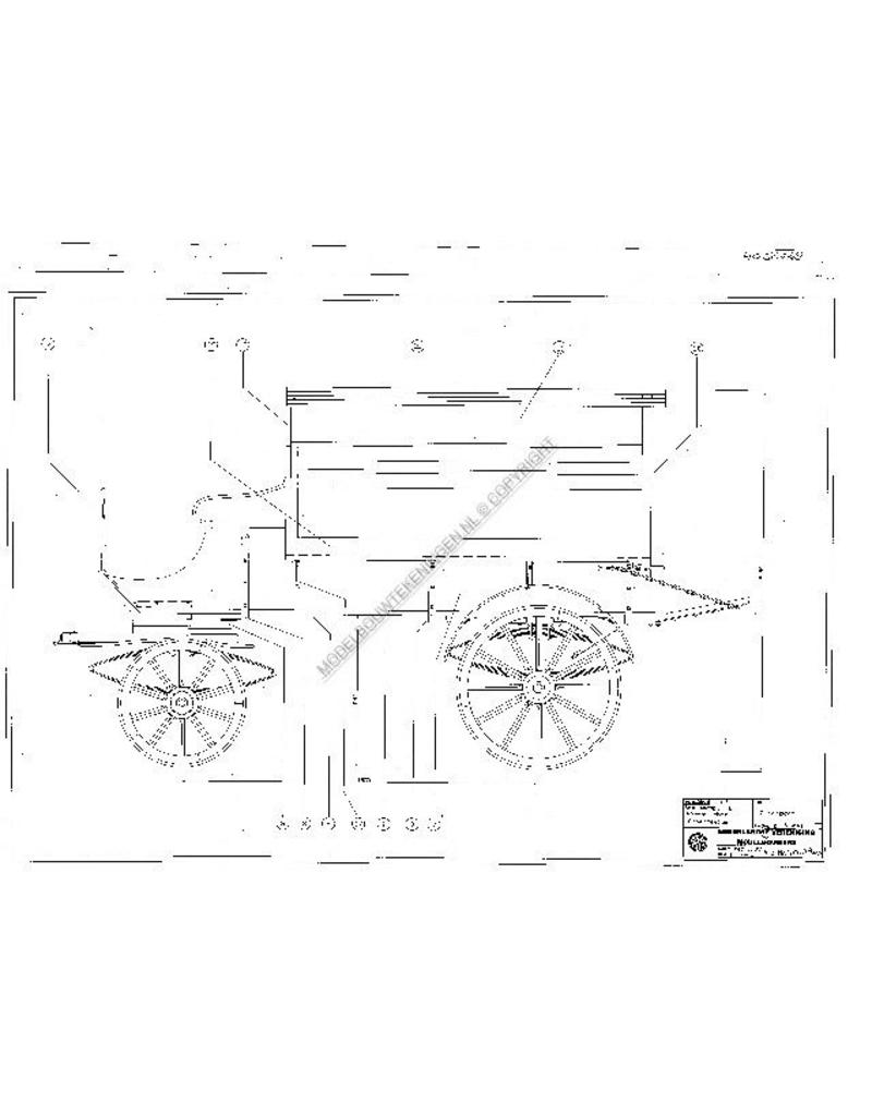 MBT Lichte groentenwagen - Bouwtekening Schaal 1 : 8 (40.38.048)