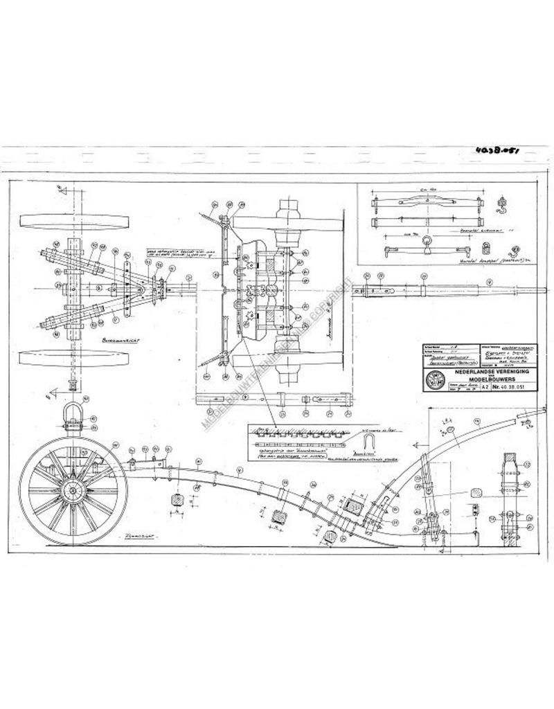 MBT Dubbelgestuurde bomenwagen uit Oostenrijk - Bouwtekening Schaal 1 : 8 (40.38.051)