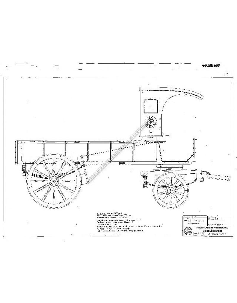MBT Sleperswagen voor stukgoederen - Bouwtekening Schaal 1 : 8 (40.38.052)