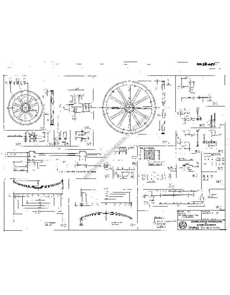 MBT Sleperswagen voor stukgoederen - Bouwtekening Schaal 1 : 8 (40.38.052)