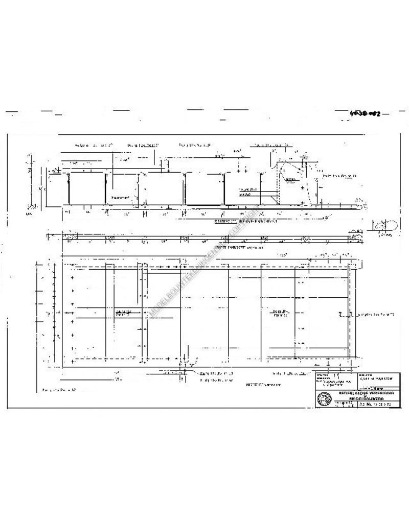 MBT Sleperswagen voor stukgoederen - Bouwtekening Schaal 1 : 8 (40.38.052)