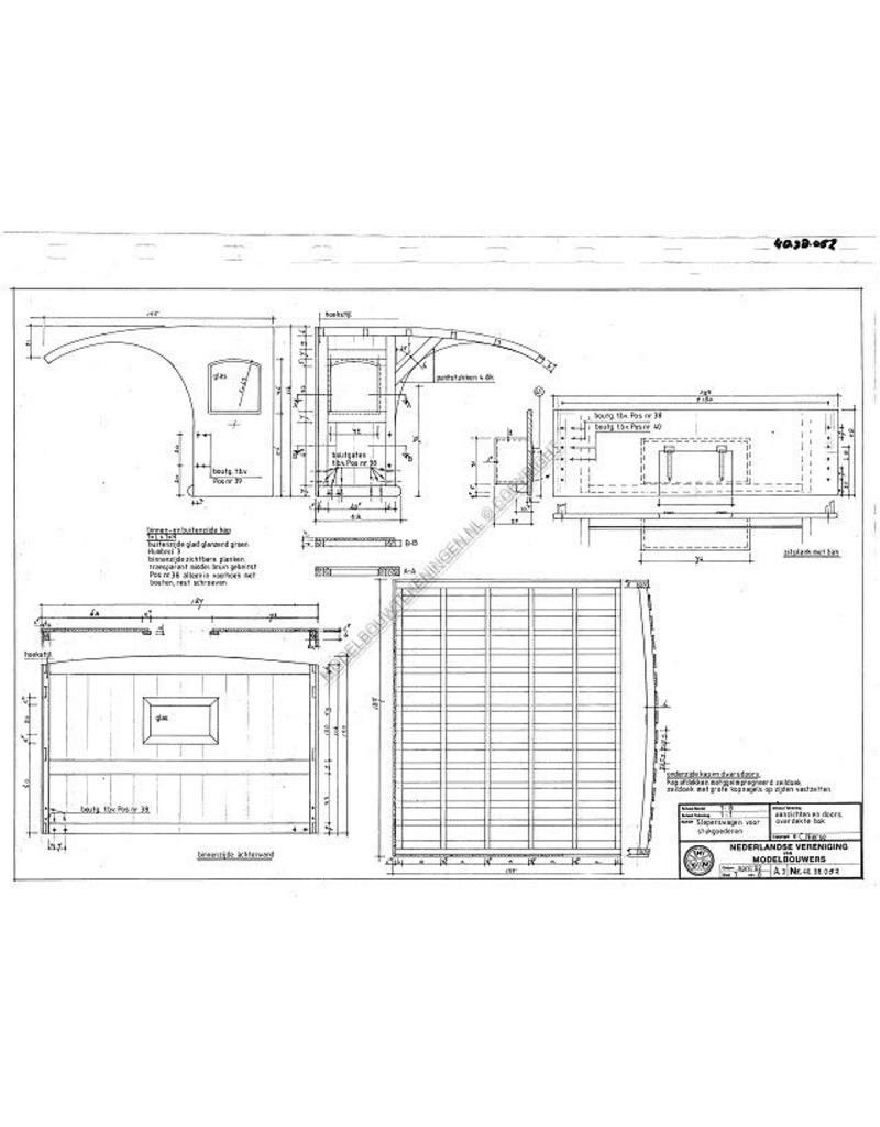 MBT Sleperswagen voor stukgoederen - Bouwtekening Schaal 1 : 8 (40.38.052)