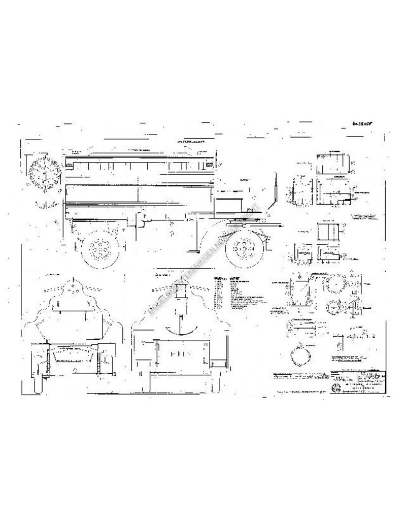 MBT Groningse groentenwagen - Bouwtekening Schaal 1 : 8 (40.38.055)