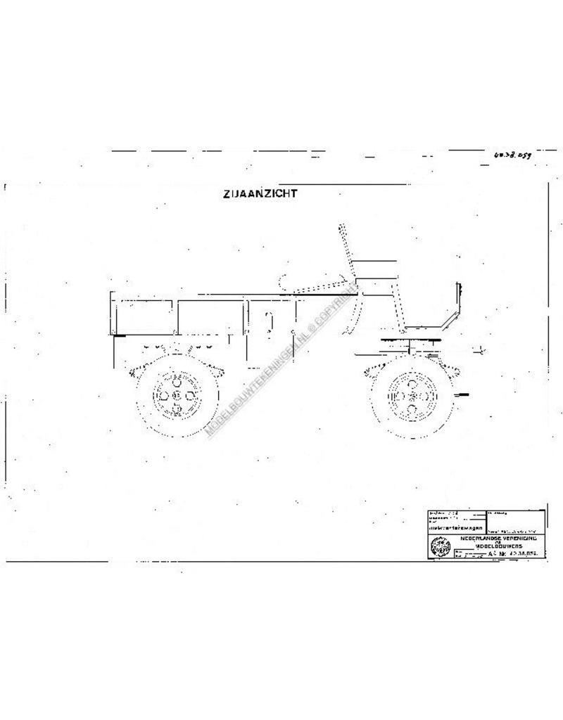 MBT Melkventerswagen - Bouwtekening Schaal 1 : 8 (40.38.059)