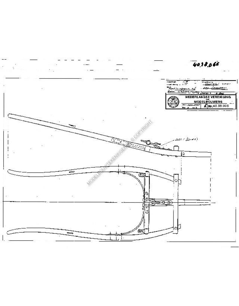 MBT Natiewagen oder Antwerpener Schlepperwagen - Bauzeichnung Maßstab 1 : 8 (40.38.066)