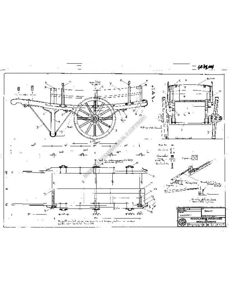 MBT Bierhandkar - Bouwtekening Schaal 1 : 8 (40.39.007)