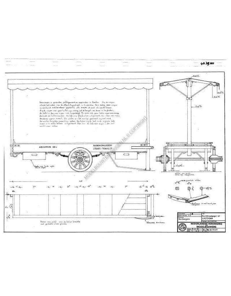 MBT Marktkraamkar - Bouwtekening Schaal 1 : 8 (40.39.011)