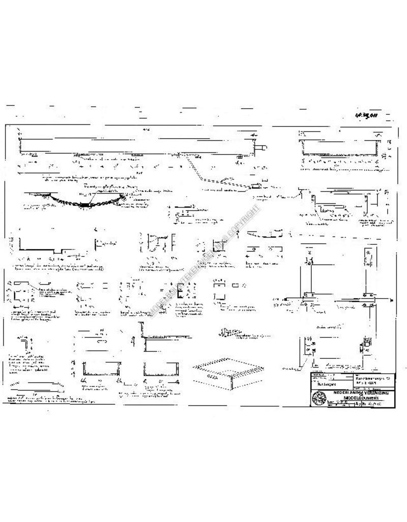 MBT Marktkraamkar - Bouwtekening Schaal 1 : 8 (40.39.011)