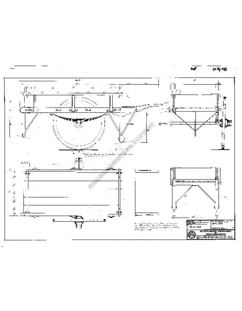 MBT Timmermans handkar - Bouwtekening Schaal 1 : 8 (40.39.033)