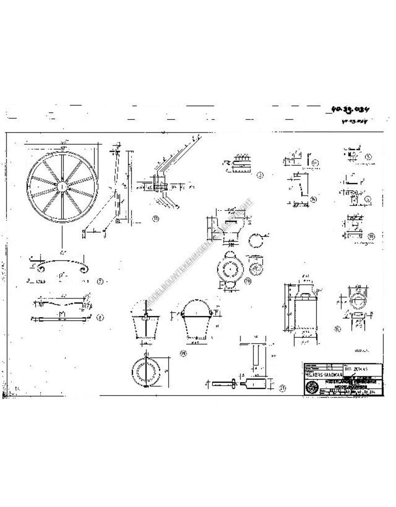 MBT Melkershandkar - Bouwtekening Schaal 1 : 8 (40.39.034)