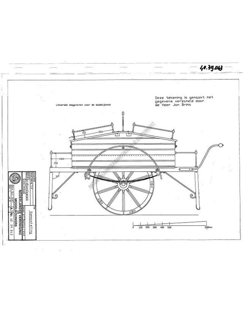MBT Bakkerswagen "Van Oostwoud" - Bouwtekening Schaal 1 : 8 (40.39.043)