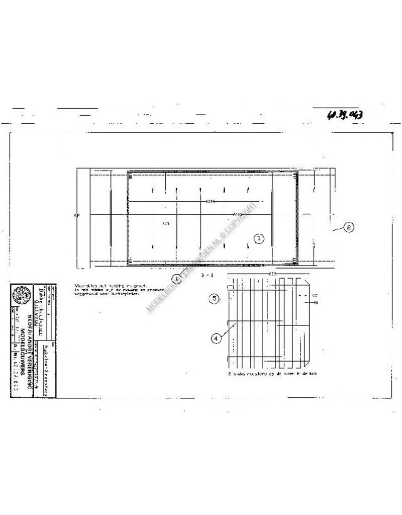 MBT Bakkerswagen "Van Oostwoud" - Bouwtekening Schaal 1 : 8 (40.39.043)