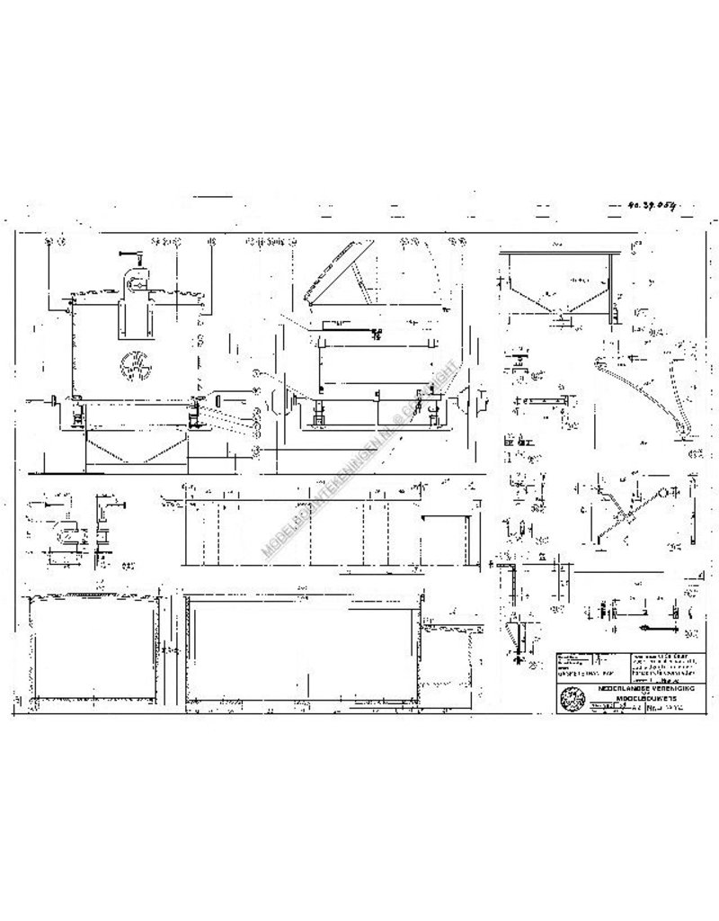 MBT Gasmeterhandkar - Bouwtekening Schaal 1 : 8 (40.39.054)