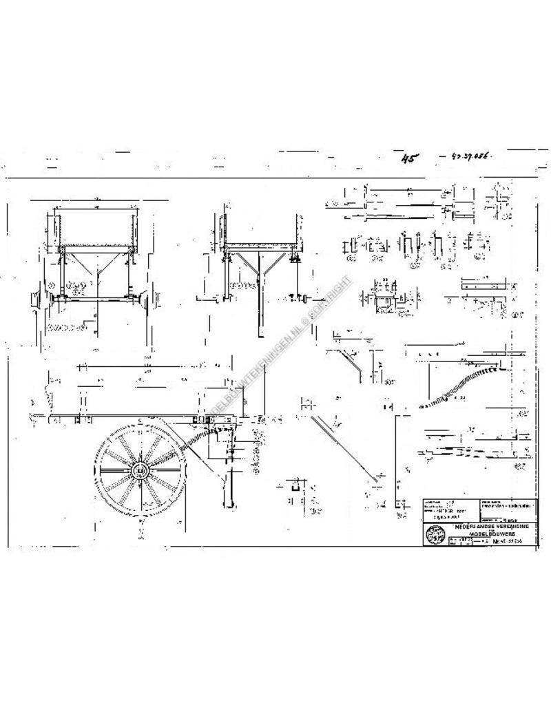 MBT Handkar naar Engels model - Bouwtekening Schaal 1 : 8 (40.39.056)