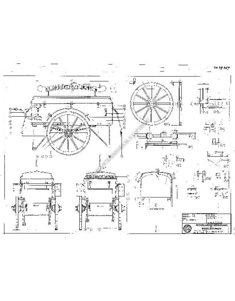 MBT Melkhandkar - Bouwtekening Schaal 1 : 8 (40.39.057)