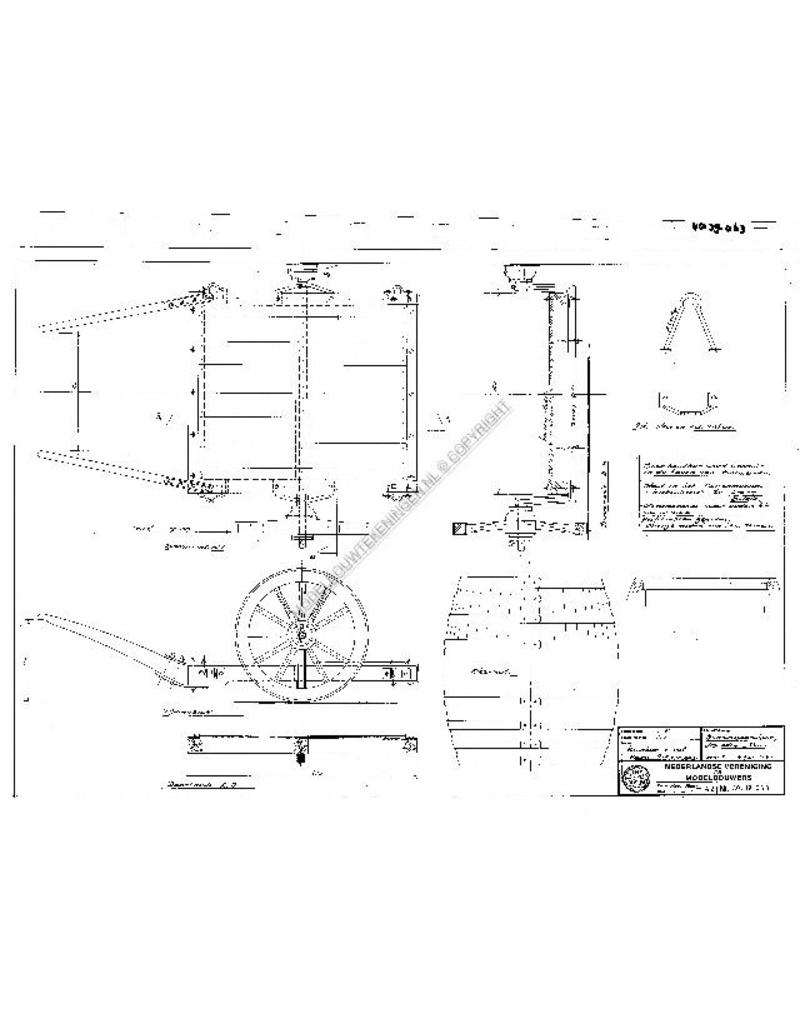 MBT Handkarre + Fass aus dem Hafen von Antwerpen - Bauzeichnung Maßstab 1 : 8 (40.39.063)