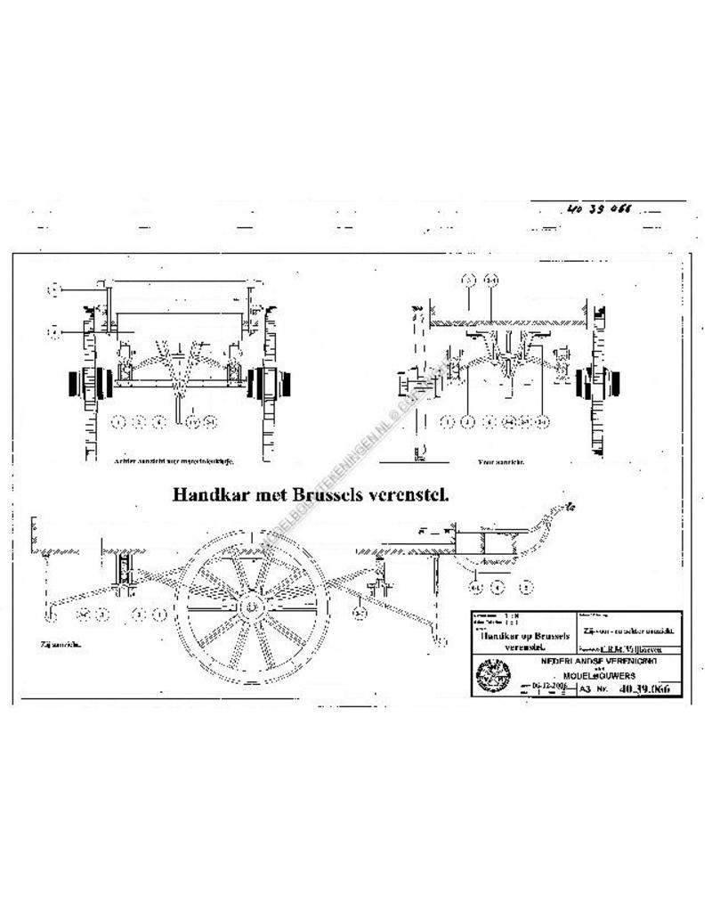 MBT Handwagen op Brussels verenstel - Bouwtekening Schaal 1 : 8 (40.39.066)