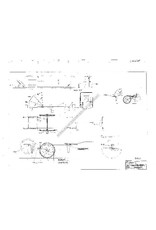 MBT Rode Kruis brancard achter een fiets - Bouwtekening Schaal 1 : 8 (40.39.067)