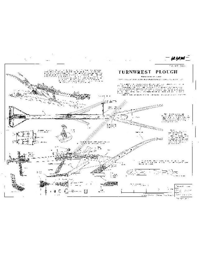 MBT Englischer Pflug (1900) - Bauzeichnung Maßstab 1 : 8 (40.40.001)