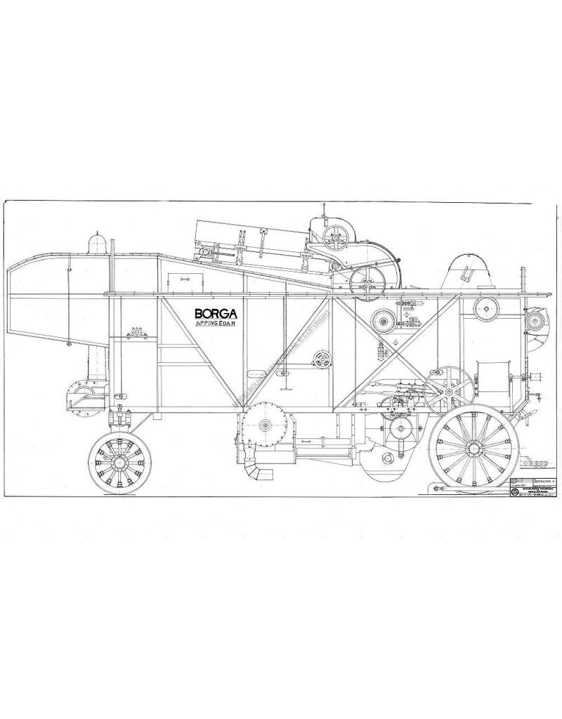 MBT Borga dorsmachine - Bouwtekening Schaal 1 : 5 (40.40.007)