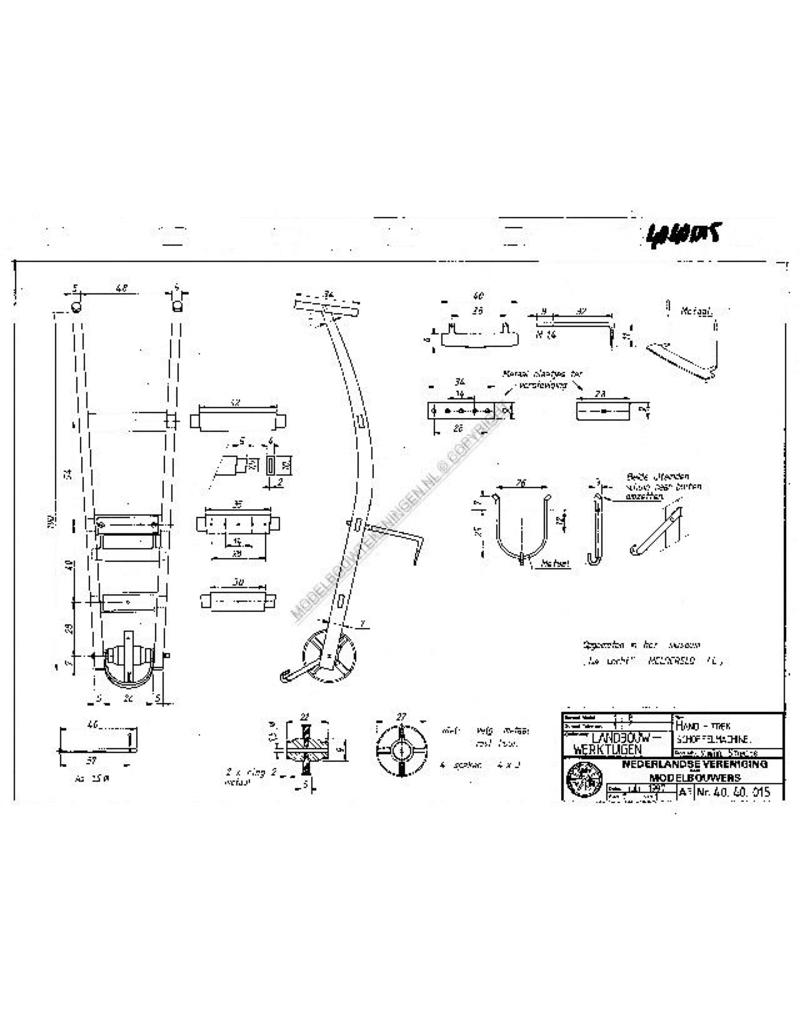 NVM 40.40.015 hand trekschoffelmachine