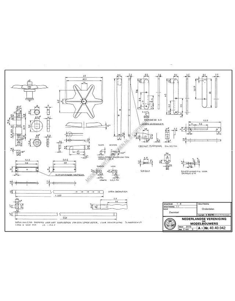 MBT Zaaiviool - Bouwtekening Schaal 1 : N/A (40.40.042)
