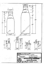 MBT Glazen melkflessen - Bouwtekening Schaal 1 : 8 (40.41.017)