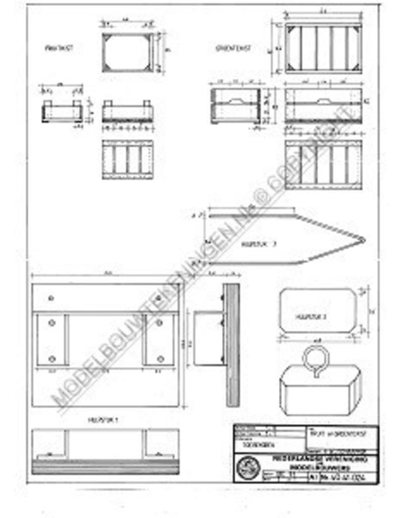 MBT Groenten- en fruitkist - Bouwtekening Schaal 1 : 8 (40.41.024)