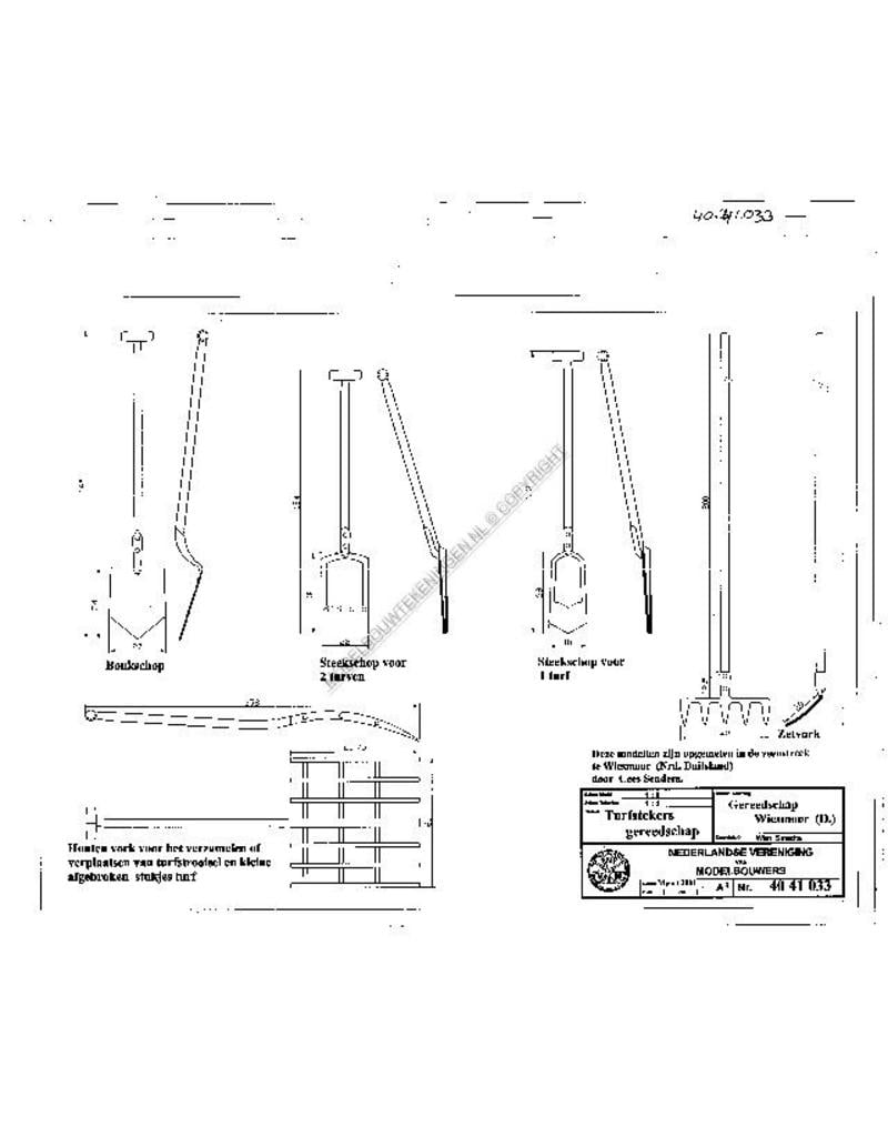 MBT 40.41.033 peat cutter's tools