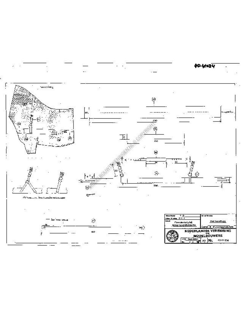 MBT Pferdegurtzeug für leichte gewerbliche Zugkraft - Bauzeichnung Maßstab 1 : 8 (40.41.034)